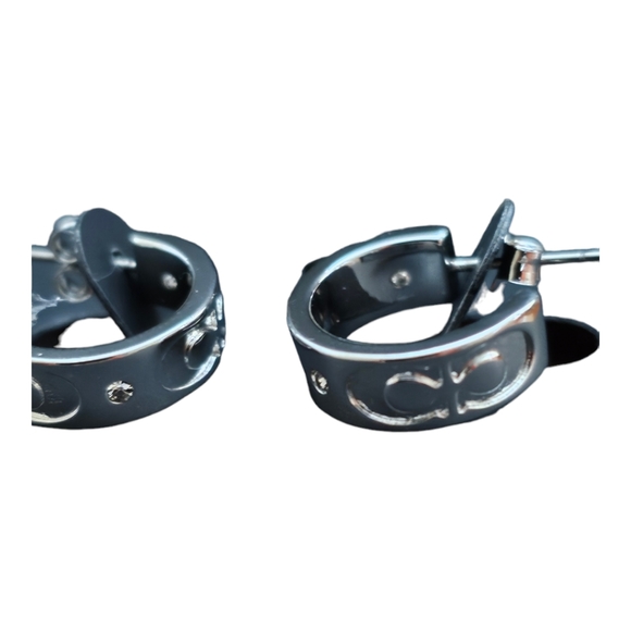 COACH Silver Cuff Earrings NWT - Picture 5 of 5